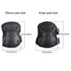 AOUTACC Combat Knee & Elbow Protective Pads Set for Outdoor CS Paintball Game Cycling Safety Skateboarding Gear Skates Knee Protection Guard Pads (Black) view 2