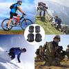 AOUTACC Combat Knee & Elbow Protective Pads Set for Outdoor CS Paintball Game Cycling Safety Skateboarding Gear Skates Knee Protection Guard Pads (Black) view 3
