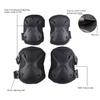 AOUTACC Combat Knee & Elbow Protective Pads Set for Outdoor CS Paintball Game Cycling Safety Skateboarding Gear Skates Knee Protection Guard Pads (Black) view 4