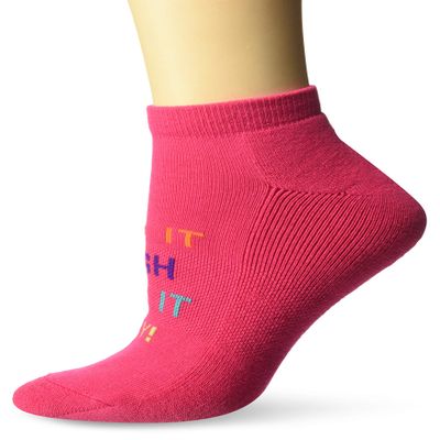 K. Bell Women's Novelty Fashion Athletic No Show Socks, Pink (el It High), Shoe Size: 4-10