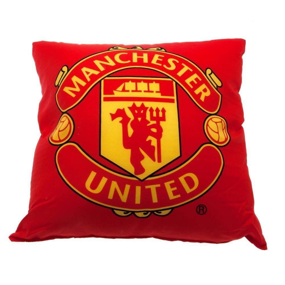 Manchester United FC Cushion (One Size) (Red)