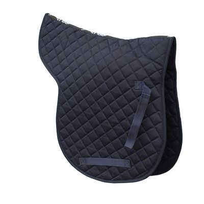 Rhinegold Cotton Quilted Numnah, Pony, Navy