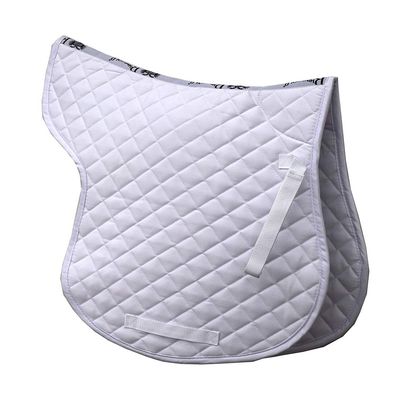 Rhinegold Cotton Quilted Numnah, Full, White