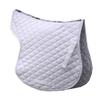 Rhinegold Cotton Quilted Numnah, Full, White view 1