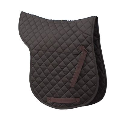 Rhinegold Cotton Quilted Numnah-Cob-Brown