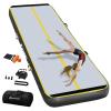 AKSPORT Air Mat Tumble Track Gymnastics Tumbling Mat Inflatable Floor Mats with Air Pump for Home/Tumble/Gym/Training/Cheerleading/Parkour 10/13/16/20/23/26/29/33ft (yellow-black,500x150x15cm) view 1