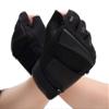 Sports Half Finger Gloves Fitness Non-Slip Cycling Gloves with Adjustable Wristband for Any Season for Men and Women (Black, M) view 3