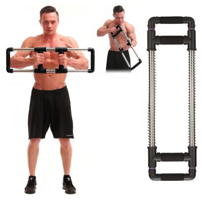 GoFitness Push Down Bar Machine - Chest Expander at Home Workout Equipment for Chest, Arm, Shoulder, Abs and Back - Portable Upper Body Trainer for Home, Travel or Outdoors