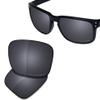 SAUCER Premium Replacement Lenses for Oakley Holbrook XL OO9417 | UV400 Protection, Anti-Scratch, Precise Fit & Enhanced Clarity Sunglasses High Definition - Shield Black Polarized view 2