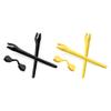 ToughAsNails 2 Pair Ear Socks and Nose Pads Replacement Rubber Kits for Oakley Radar EV Path Sunglass Black&Yellow view 1