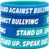 15 Band Against Bullying Wristbands - Stand Up. Speak Out. Bracelet view 1