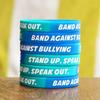 15 Band Against Bullying Wristbands - Stand Up. Speak Out. Bracelet view 2