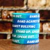 15 Band Against Bullying Wristbands - Stand Up. Speak Out. Bracelet view 3