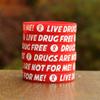 15 Live Drug Free Wristbands - Red Ribbon Week Silicone Wrist Bands view 2