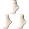 Hue Women's Fashion Shortie Anklet Socks, Assorted Sockshosiery, -White - Stripe, One Size view 1