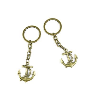 1 Items Keychain Keyring Key Tags Chains Rings Jewelry Bag Charms P5MK1 Boat Anchor