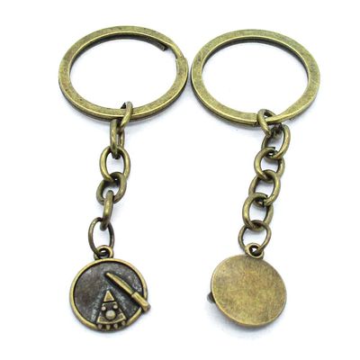5 Items Keychain Keyring Key Tags Chains Rings Jewelry Bag Charms AA441 Cake Plate