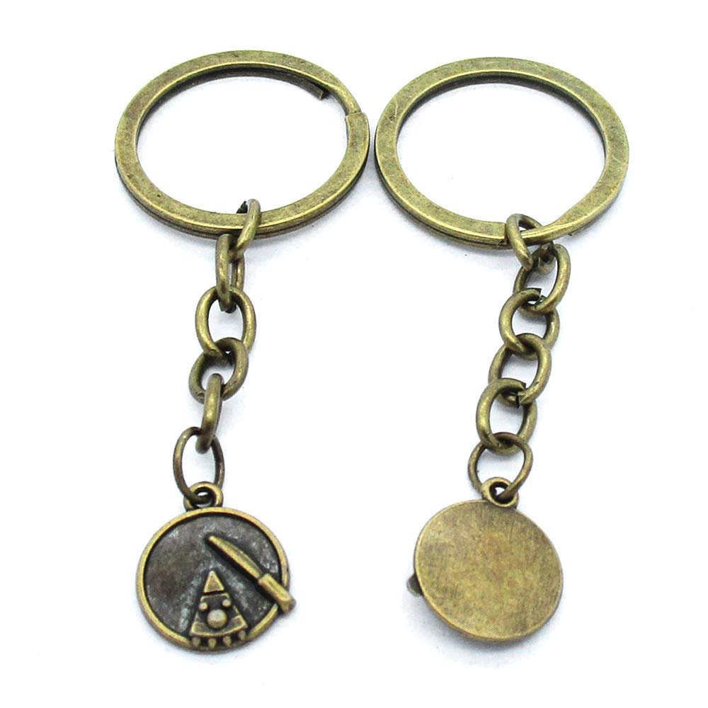 5 Items Keychain Keyring Key Tags Chains Rings Jewelry Bag Charms AA441 Cake Plate