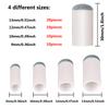 ABOAT 50 Pieces 4 Sizes Pool Cue Tips Slip-On Billiard Cue Tips Replacement, 9 mm, 10 mm, 12 mm, 13 mm view 2
