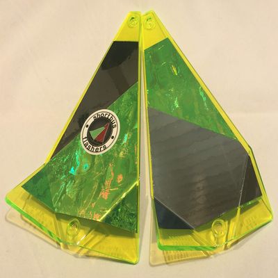 Shortbus Flashers 8" Fishing Flasher - Chartreuse Aurora Twisted Addiction