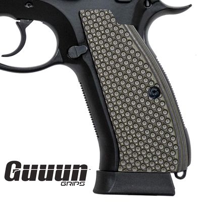Guuun CZ75 G10 Grips Full Size CZ SP01 Grip Golf Ball Dimple Texture