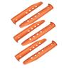 Aexit 6pcs 9.1-inch Home hardware Aluminium Alloy Sand Snow Tent Stake Orange for Camping Hiking Model:81as597qo264 view 1