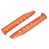 Aexit 6pcs 9.1-inch Home hardware Aluminium Alloy Sand Snow Tent Stake Orange for Camping Hiking Model:81as597qo264 view 2