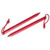 Aexit 10pcs 7" Home hardware Length Aluminum Alloy Tri-Beam Tent Stakes Red w Reflective Pull Cord Model:79as392qo229 view 2