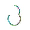 18 Gauge Hoop Nose Rings for Women Men Rainbow Nose Ring Hoop Surgical Steel Nose Hoop Hypoallergenic Body Piercing Rings for Septum Cartilage Helix Conch Rook Tragus Lobe Lip 18g Hoops 11mm Nose Hoop view 2