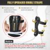 Soccer Shin Guards for Youth Kids Toddler, Upgraded Double Straps & Thicker, More Stable Protected Soccer Equipment - Football Gear for 3-5-7 4-6-8-10-12-14 Years Old Child Teens Boys Girls (Black, L) view 3