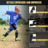Soccer Shin Guards for Youth Kids Toddler, Upgraded Double Straps & Thicker, More Stable Protected Soccer Equipment - Football Gear for 3-5-7 4-6-8-10-12-14 Years Old Child Teens Boys Girls (Black, L) view 4