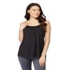 32 DEGREES Cool Womens Flowly Relaxed Lounge Built-in Cups Shelf Bra Tank Cami, Black, Small view 1