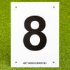 Vermont A4 Number Plates for Sports Pitches & Courts [1-12] | High-Visibility Number Plates (8) view 1