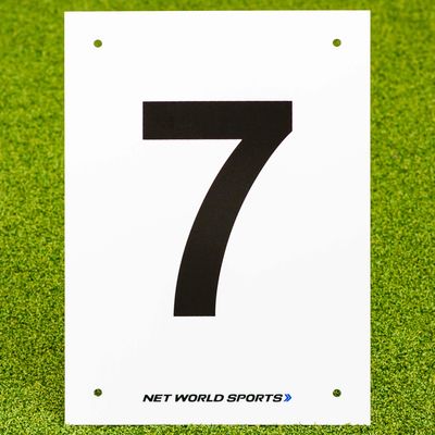 Vermont A4 Number Plates for Sports Pitches & Courts [1-12] | High-Visibility Number Plates (7)