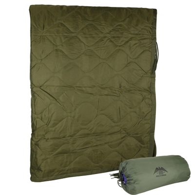 MEDALS OF AMERICA EST. 1976 Military Gear Blanket Poncho Liners Woobie Emergency Blanket - Military Surplus Cold Weather Camping and Hunting Woobie Blanket (OD Green)