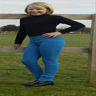 Rhinegold Childs Essential Jods-20-Turquoise