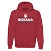 AH1144 - Indiana Hoosiers Double Bar Logo Hoodie - Large - Cardinal view 1