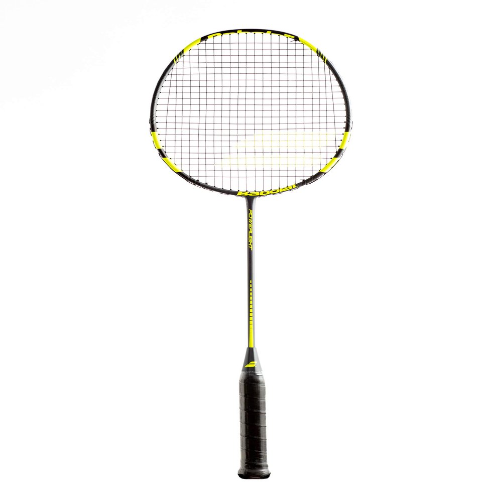 Babolat Power Light Allround Badminton Racquet with Black and Yellow String, Carry Bag