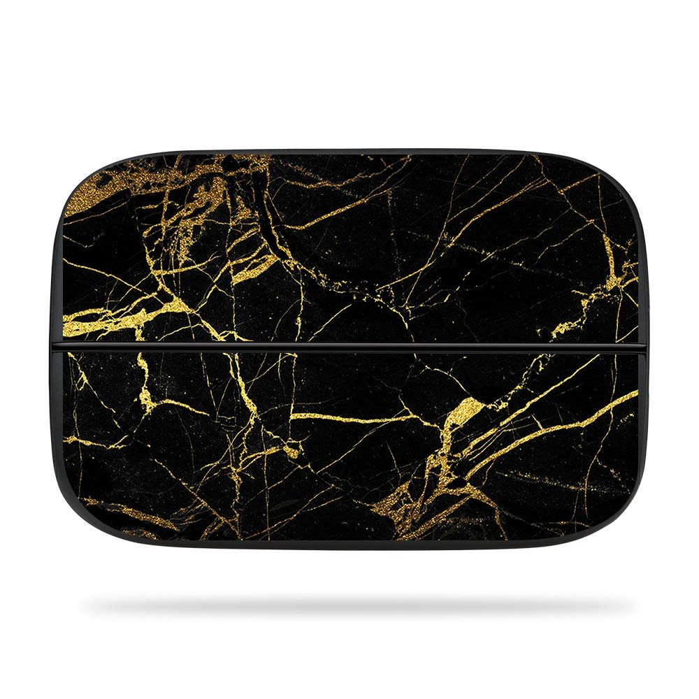MightySkins Skin Compatible with Elgato Game Capture hd60s - Black Gold Marble | Protective, Durable, and Unique Vinyl Decal wrap Cover | Easy to Apply, Remove, and Change Styles | Made in The USA
