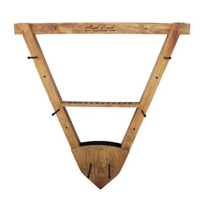 Rush Creek Creations | Wall Mounted Bow and Arrow Display Rack for Hunting & Archery Accessories | Real Tree 3-Bow Holder & 12-Arrow Storage | Handcrafted Small Bows & Big Bow Hanger w/Arrow Holders