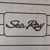 JZ Boat Helm Station Pad EVA Grey Teak Decking with SeaRay Logo 16" x 39" x 1/2" view 3