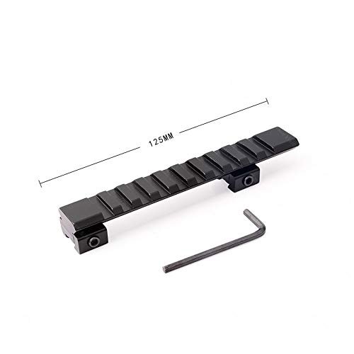 Ulightfire 125mm Extension Rail Mount 10 Slots Picatinny Riser Mount Converter