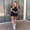 BTFBM Womens Summer Dresses 2026 Casual Bodycon Mini Dress Short Sleeve Crew Neck Mini Ruched Spring Beach Vacation Outfits(Navy, Small) view 2