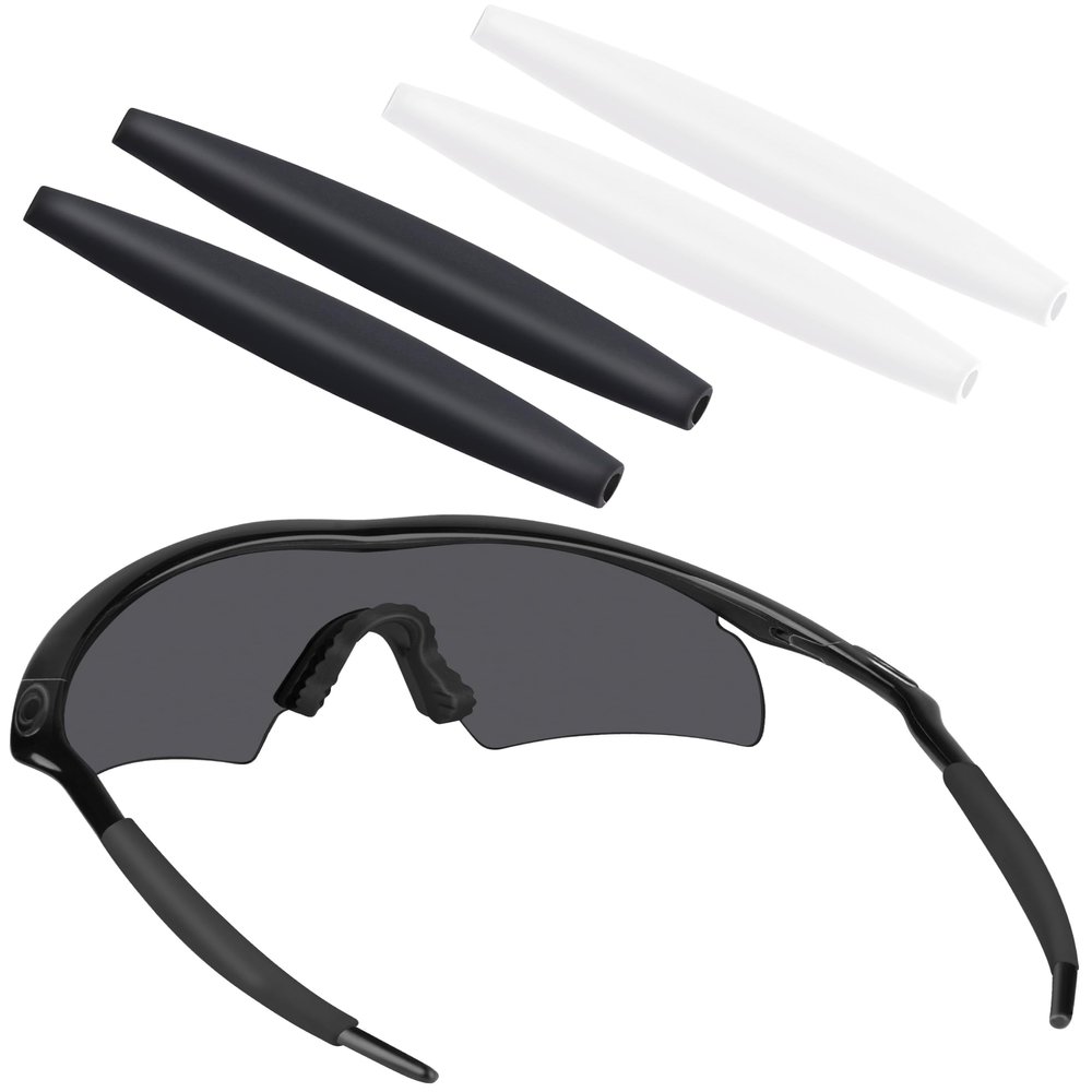 BLAZERBUCK Replacement Earsocks for Oakley M Frame Series Sunglass - Black + White