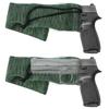 GUGULUZA Extra-Thick Gun Socks for Pistols, Pistol Sock for Handgun, 6 Pack Knit Silicone Treated Handgun Sleeve for Revolver, Drawstring Closure, Anti-Rust (Green) view 2