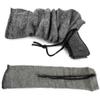 GUGULUZA Extra-Thick Gun Socks for Pistols, Pistol Sock for Handgun, 6 Pack Knit Silicone Treated Handgun Sleeve for Revolver, Drawstring Closure, Anti-Rust (Gray) view 1