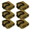 GUGULUZA Extra-Thick Gun Socks for Pistols, Pistol Sock for Handgun, 6 Pack Knit Silicone Treated Handgun Sleeve for Revolver, Drawstring Closure, Anti-Rust (Tan) view 4