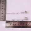 Grace Jun Silver Plated Cubic Zircon Long Tassel Clip on Earrings No Pierced for Women (821 silver clip on) view 4