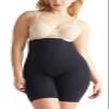 Essentials by Tummy Tank Womens Seamless Waist Shaping Short Thigh Shapewear, Black, Large-X-Large US view 1