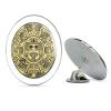 Aztec Calendar Round Metal 0.75" Lapel Pin Hat Shirt Pin Tie Tack Pinback view 1